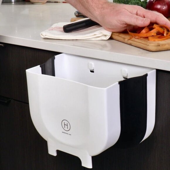 Henning Lee S/2 4.75 Quart Collapsible Countertop Waste Bins (2-Pack) New! - Picture 6 of 7